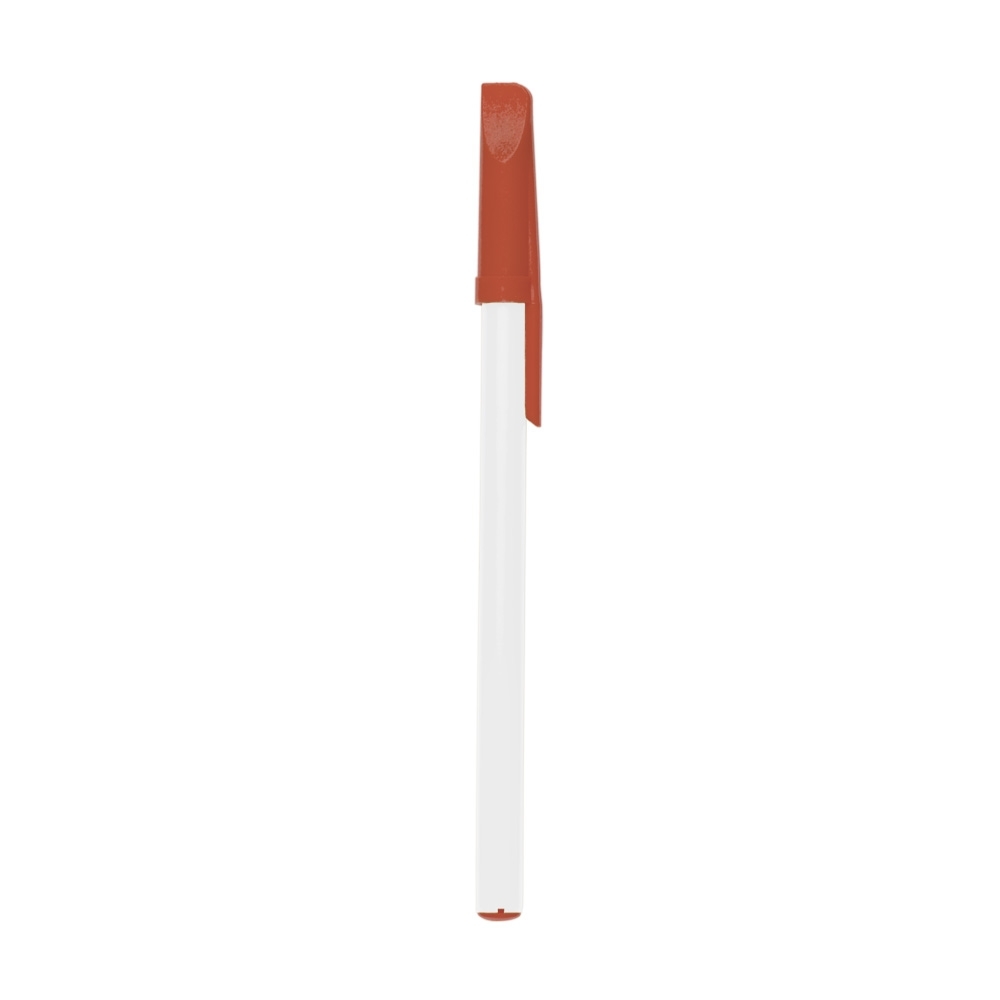 CANETA PLÁSTICA SPX-P@13629C-BCO/VM NA COR VERMELHO