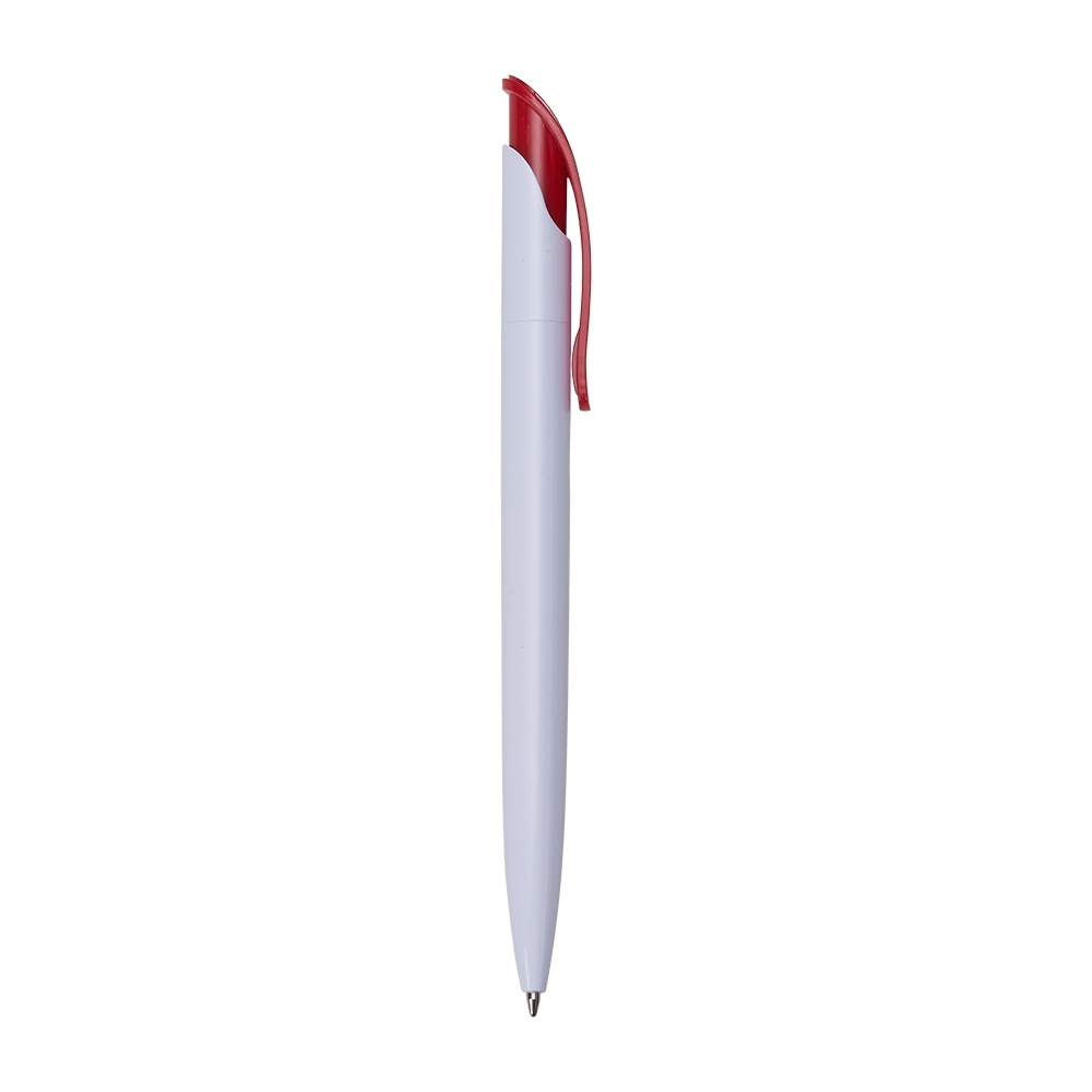 CANETA PLÁSTICA SPX-18521-BCO/VM NA COR VERMELHO