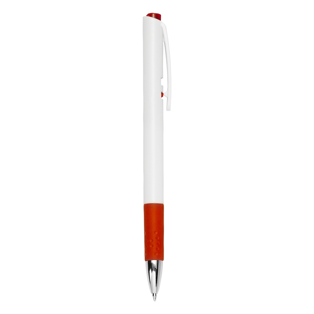 CANETA PLÁSTICA SPX-18526-BCO/VM NA COR VERMELHO