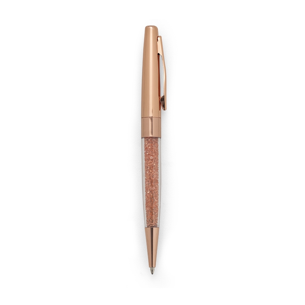 CANETA SEMI - METAL CRISTAIS  SPX-14554-COB NA COR COBRE