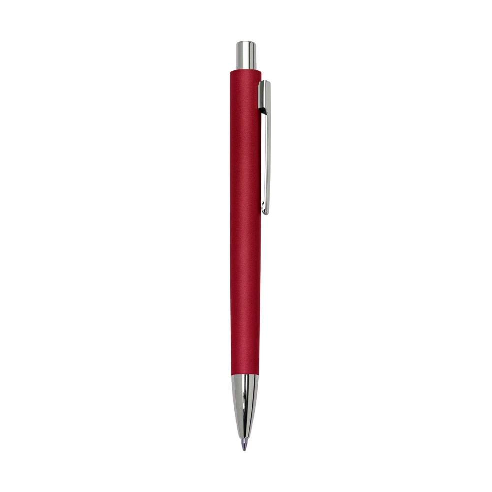 CANETA SEMI - METAL SPX-13067-VM/PRA NA COR VERMELHO