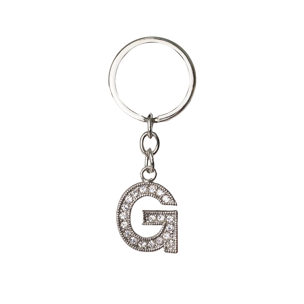 CHAVEIRO DE METAL LETRA G SPX-P$06188G-PRA NA COR PRATA