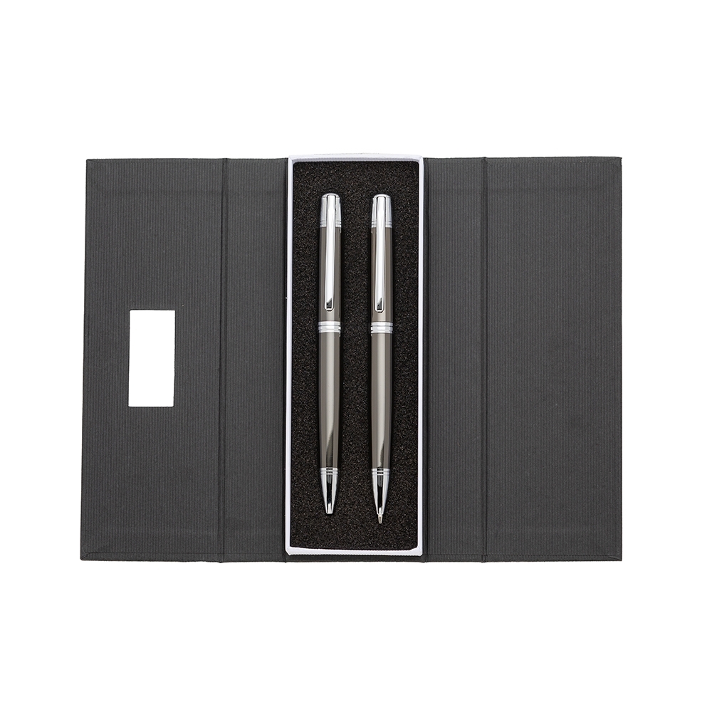 CONJUNTO CANETA E LAPISEIRA SPX-181PAR-CIN NA COR PRATA