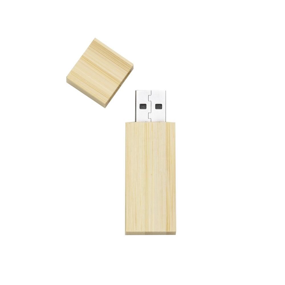 KIT ECOLÓGICO PEN DRIVE ESTOJO SPX-069-4GB-MAD NA COR MADEIRA