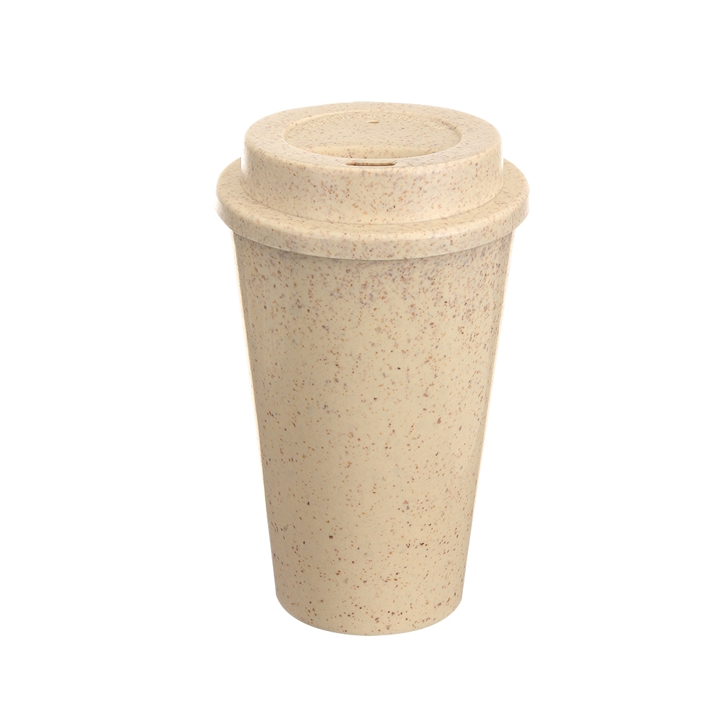 COPO FIBRA DE TRIGO 470ML SPX-14396-BEG NA COR BEGE