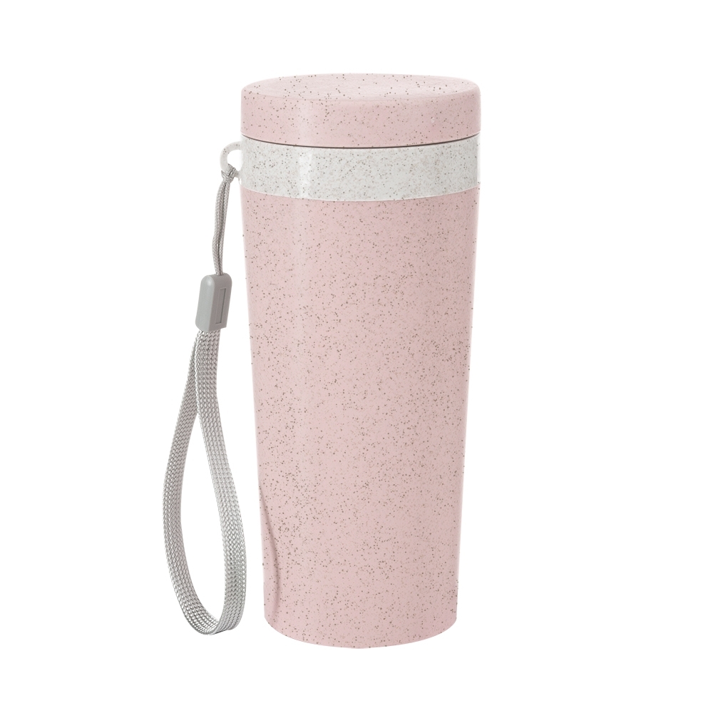 COPO FIBRA DE BAMBU 350ML SPX-03006B-ROS NA COR ROSA