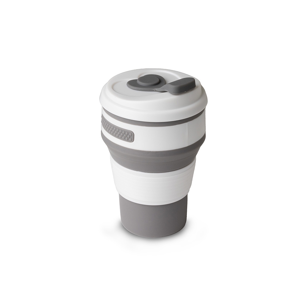 COPO RETRÁTIL DE SILICONE 350ML SPX-15062-BCO/CIN NA COR BRANCO