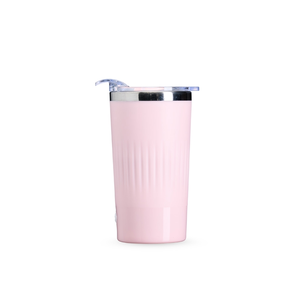 COPO C/ MISTURADOR RECARREGÁVEL DE 450ML SPX-E@08202-ROS NA COR ROSA