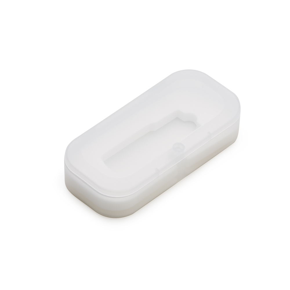 ESTOJO PLASTICO P/ PEN DRIVE GIRATORIO  SPX-13223-TRA NA COR TRANSPARENTE