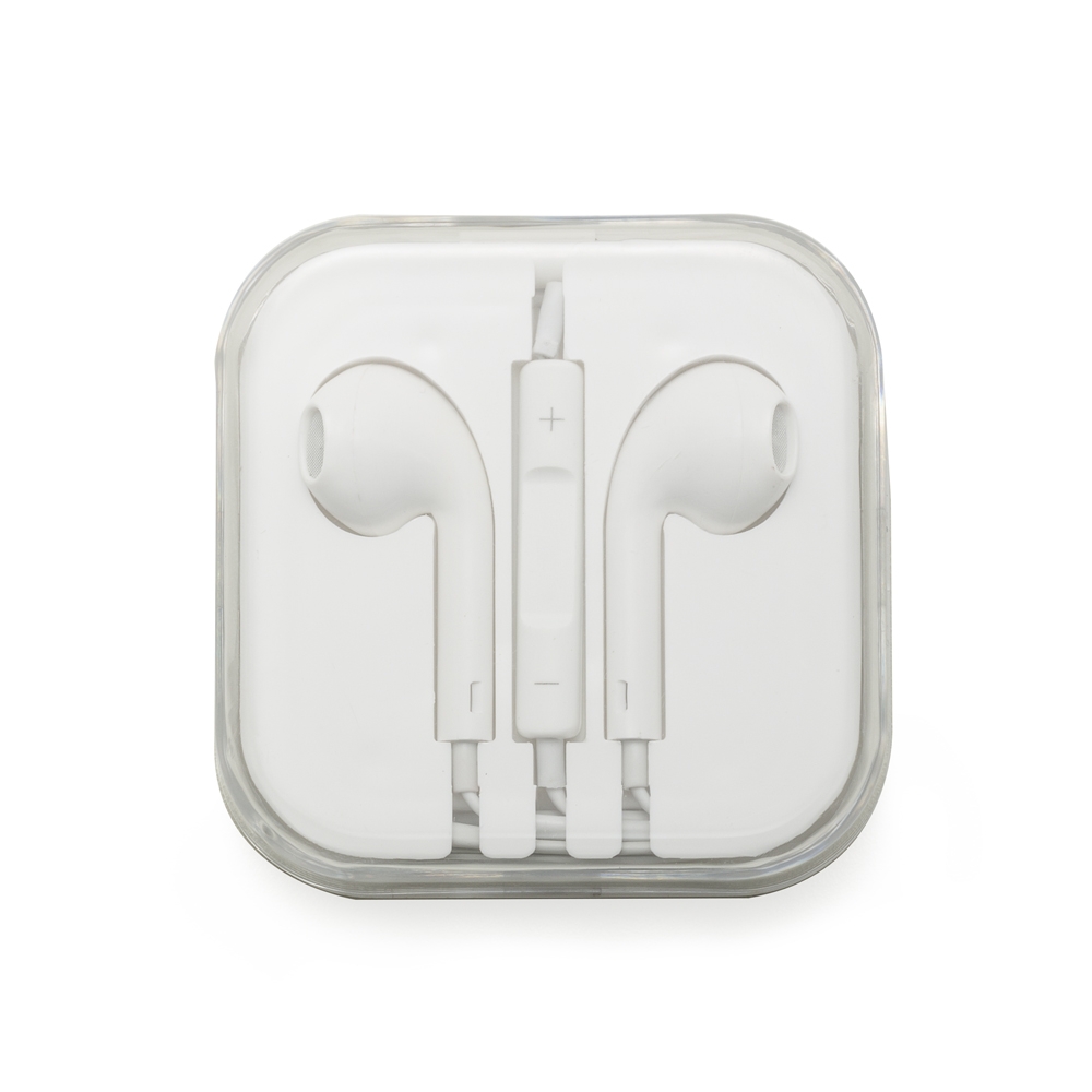 FONE DE OUVIDO C/ MICROFONE -BCO/BCO SPX-12789-BCO/BCO NA COR BRANCO