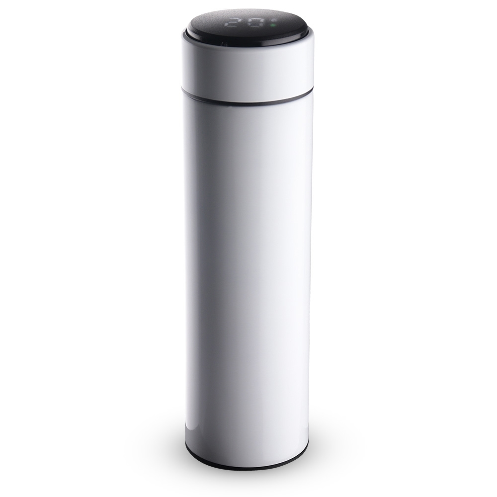 GARRAFA EM AÇO INOX PAREDE DUPLA 450ML SPX-14644-BCO NA COR BRANCO