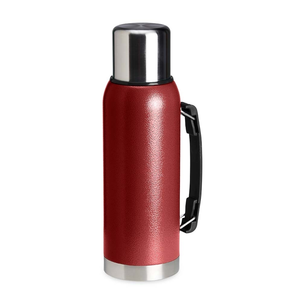 GARRAFA TÉRMICA 1 LITRO *TEXTURA SPX-18678T-VM NA COR VERMELHO