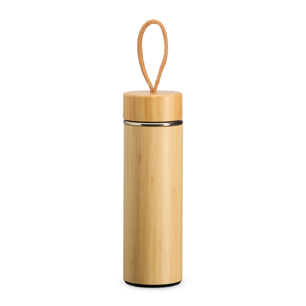 GARRAFA TÉRMICA BAMBU 400ML SPX-02403-BMB NA COR BAMBU