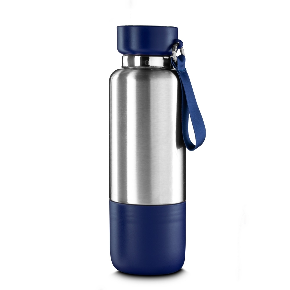 GARRAFA TÉRMICA 500ML SPX-15076-PRA/AZU NA COR INOX