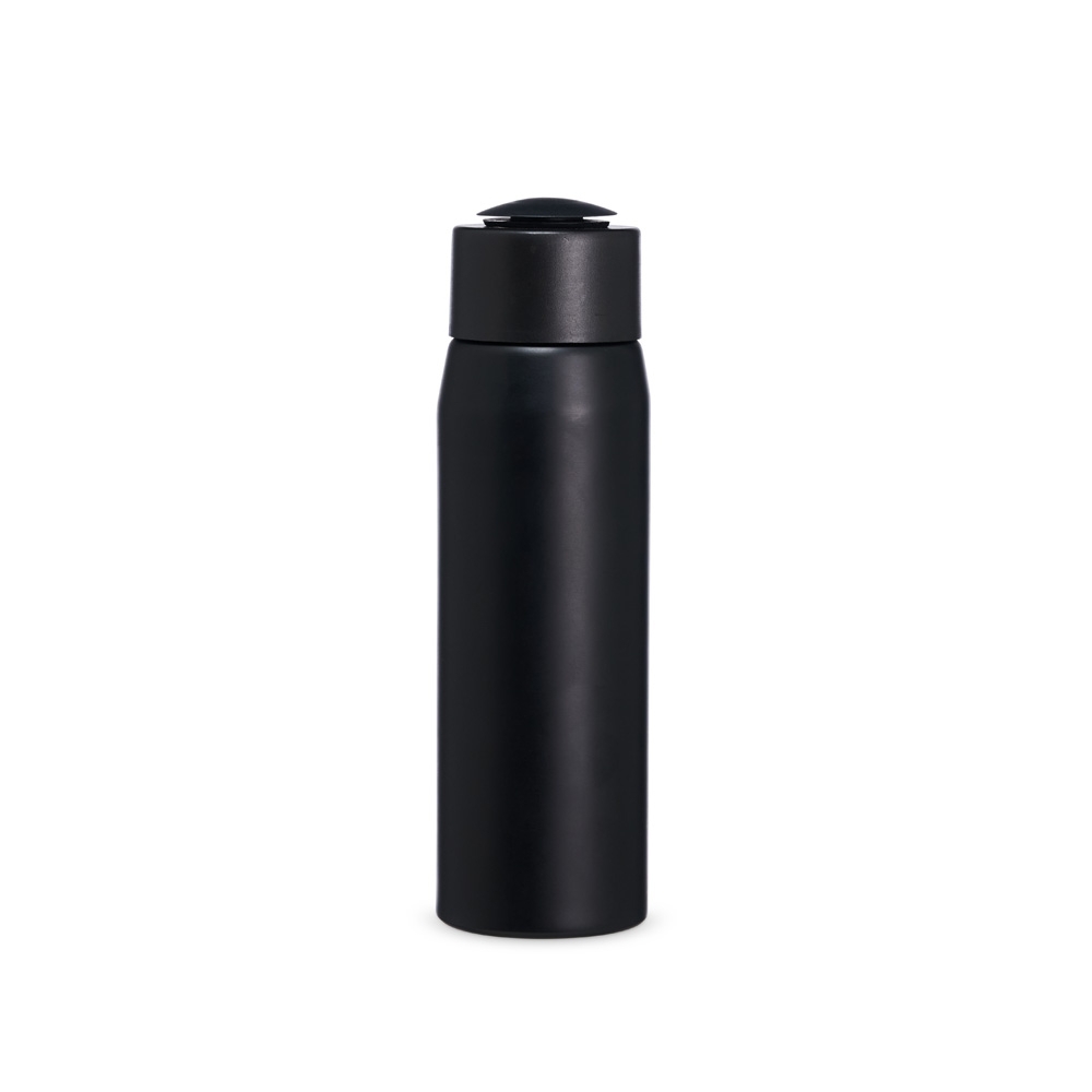 GARRAFA DE ALUMÍNIO 600ML SPX-18781-PRE NA COR PRETO