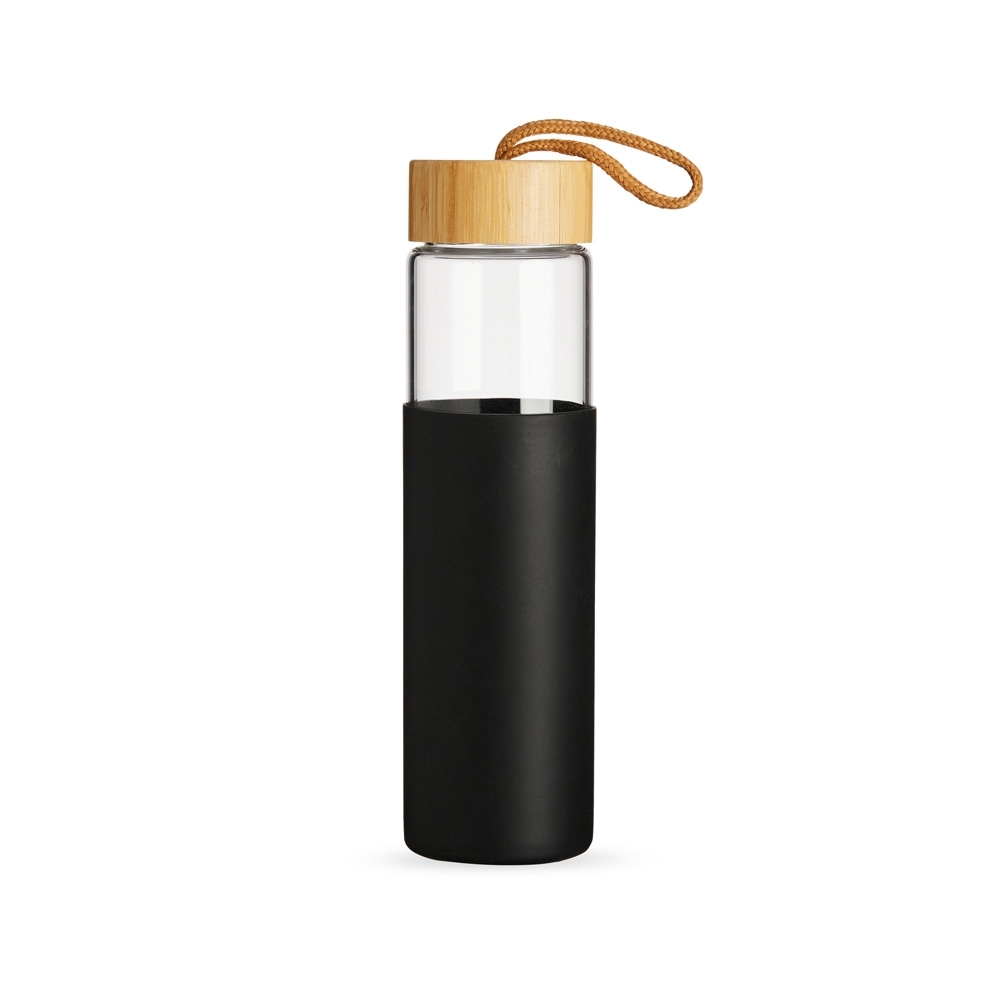 GARRAFA EM VIDRO BOROSSILICATO 750ML SPX-05074-PRE NA COR PRETO
