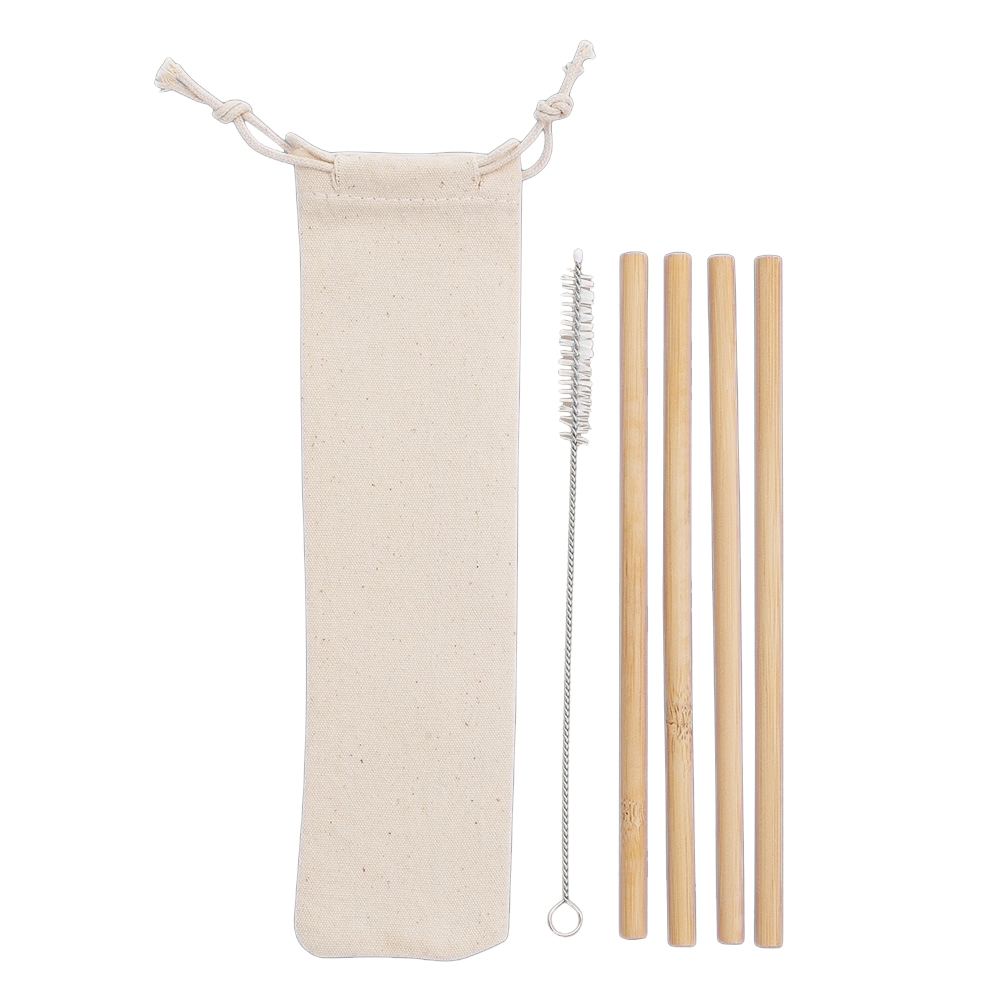 KIT CANUDOS DE BAMBU SPX-14597-MAD NA COR MADEIRA