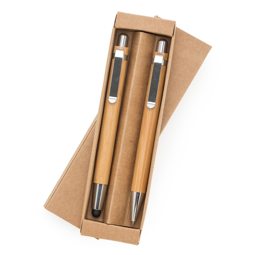 KIT CANETA TOUCH E LAPISEIRA SPX-13796-MAD NA COR MADEIRA