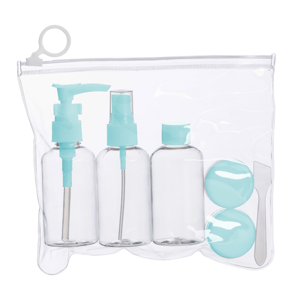 KIT VIAGEM 6PÇS SPX-18536-AZC NA COR AZUL