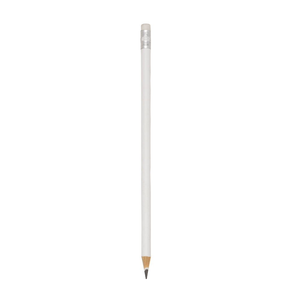 LÁPIS ECOLÓGICO C/ BORRACHA SPX-P@11827-BCO NA COR BRANCO
