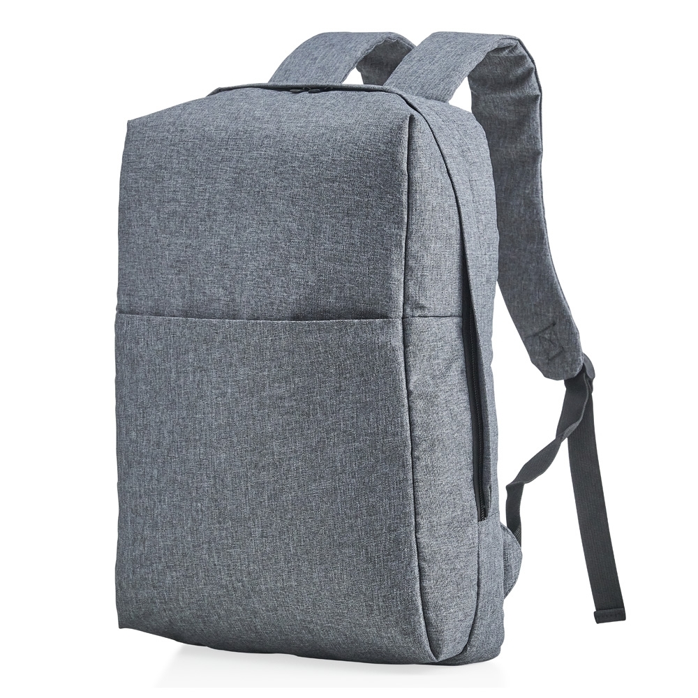 MOCHILA POLIÉSTER COM BLOQUEADOR RFID SPX-14778-CIN NA COR CINZA