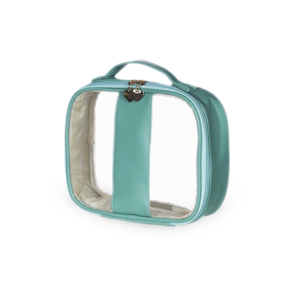 NECESSAIRE EM PVC E PU TAM.P SPX-18647P-VD NA COR VERDE