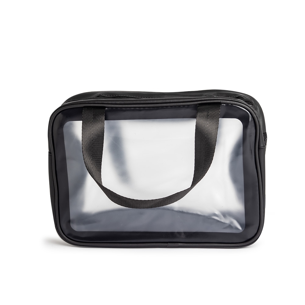 NÉCESSAIRE PVC SPX-18810-PRE NA COR PRETO