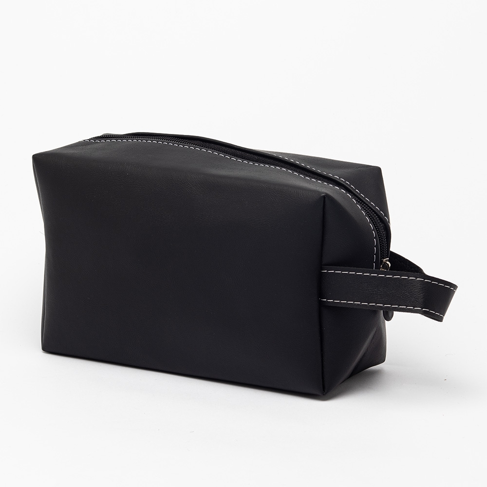 NÉCESSAIRE DE COURO SINTÉTICO SPX-15120-PRE NA COR PRETO