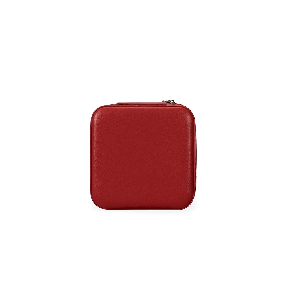 PORTA-JOIAS COM ESPELHO SPX-08142-VM NA COR VERMELHO