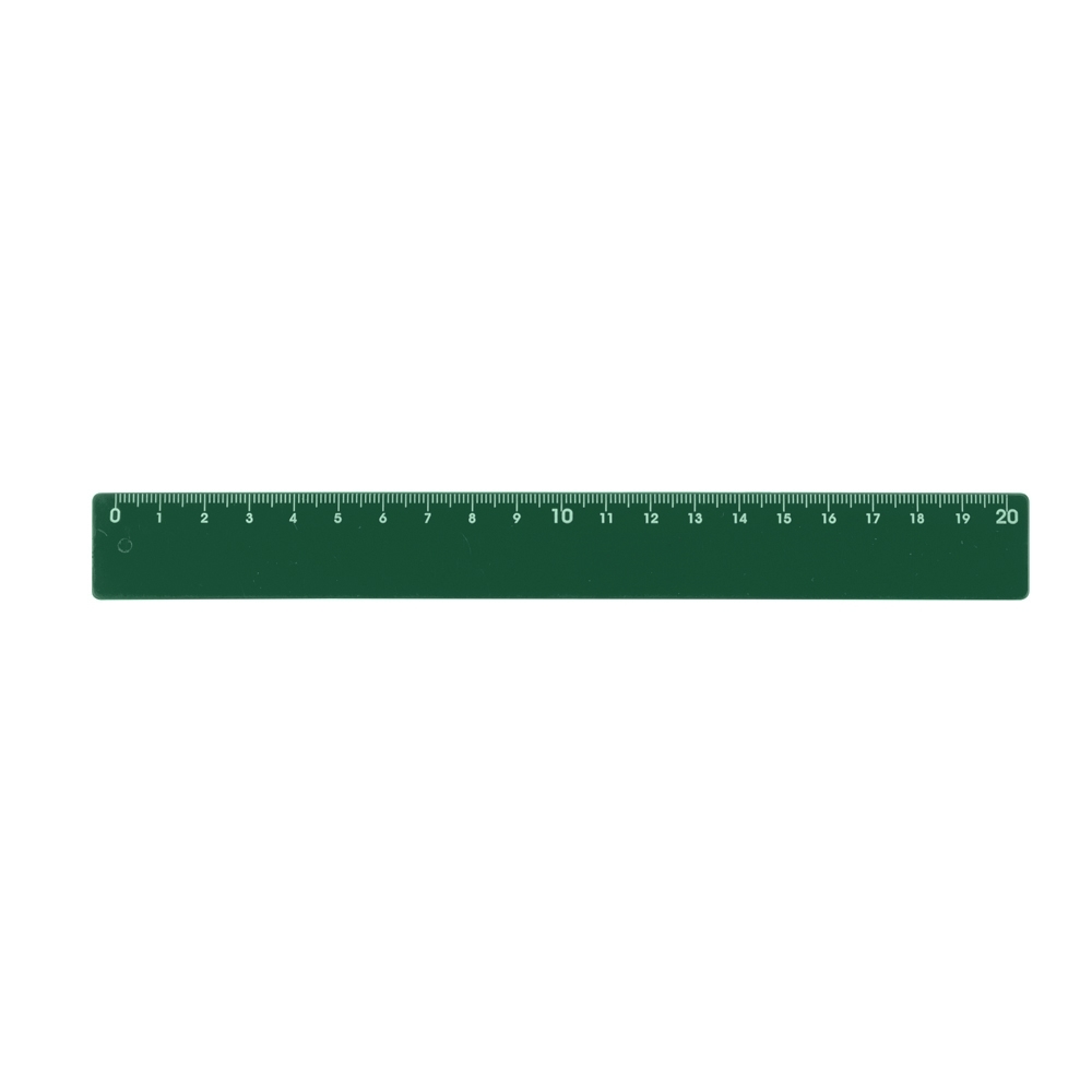 RÉGUA PLÁSTICA 20CM SPX-P@13724-VD NA COR VERDE