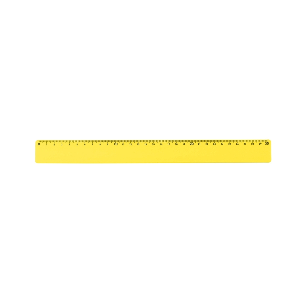 RÉGUA PLÁSTICA 30CM  SPX-P@13763-AMA NA COR AMARELO