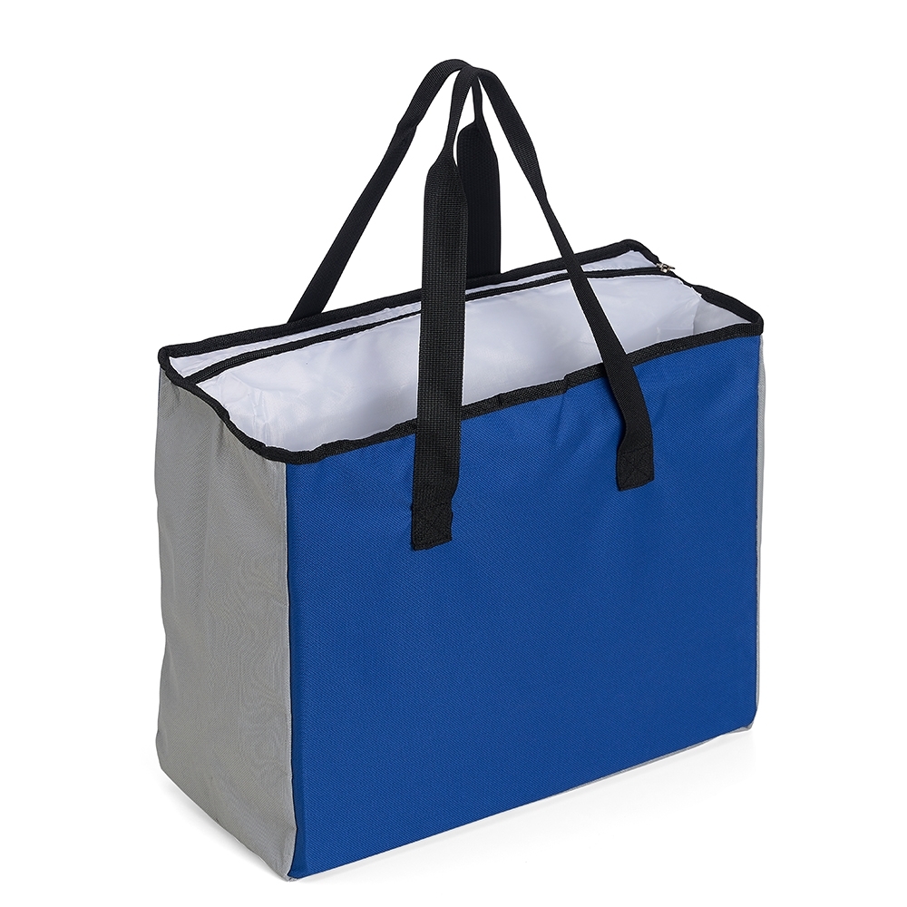 SACOLA TÉRMICA DE POLIÉSTER  SPX-18606-AZU/CIN NA COR AZUL