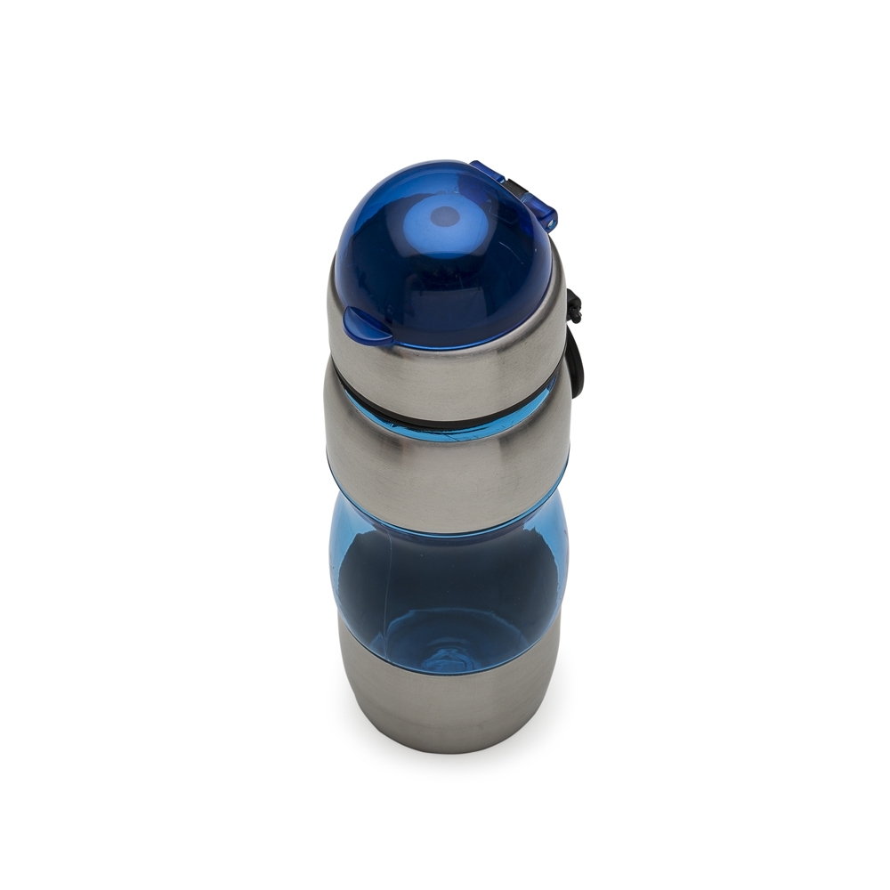 SQUEEZE PLASTICO C/ METAL 450ML BICO E ALÇA  SPX-12190-AZU NA COR AZUL