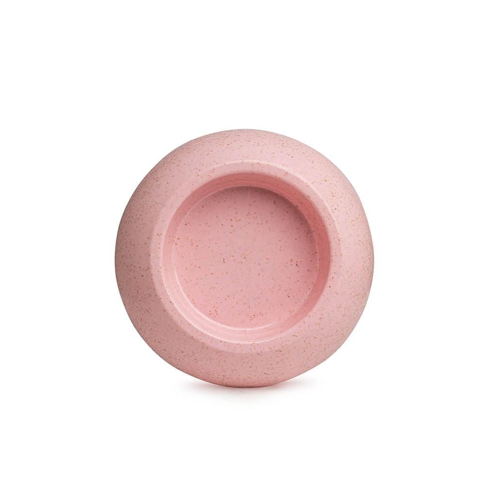 TIGELA PET DE FIBRA DE ARROZ 400ML SPX-15179B-RSC NA COR ROSA