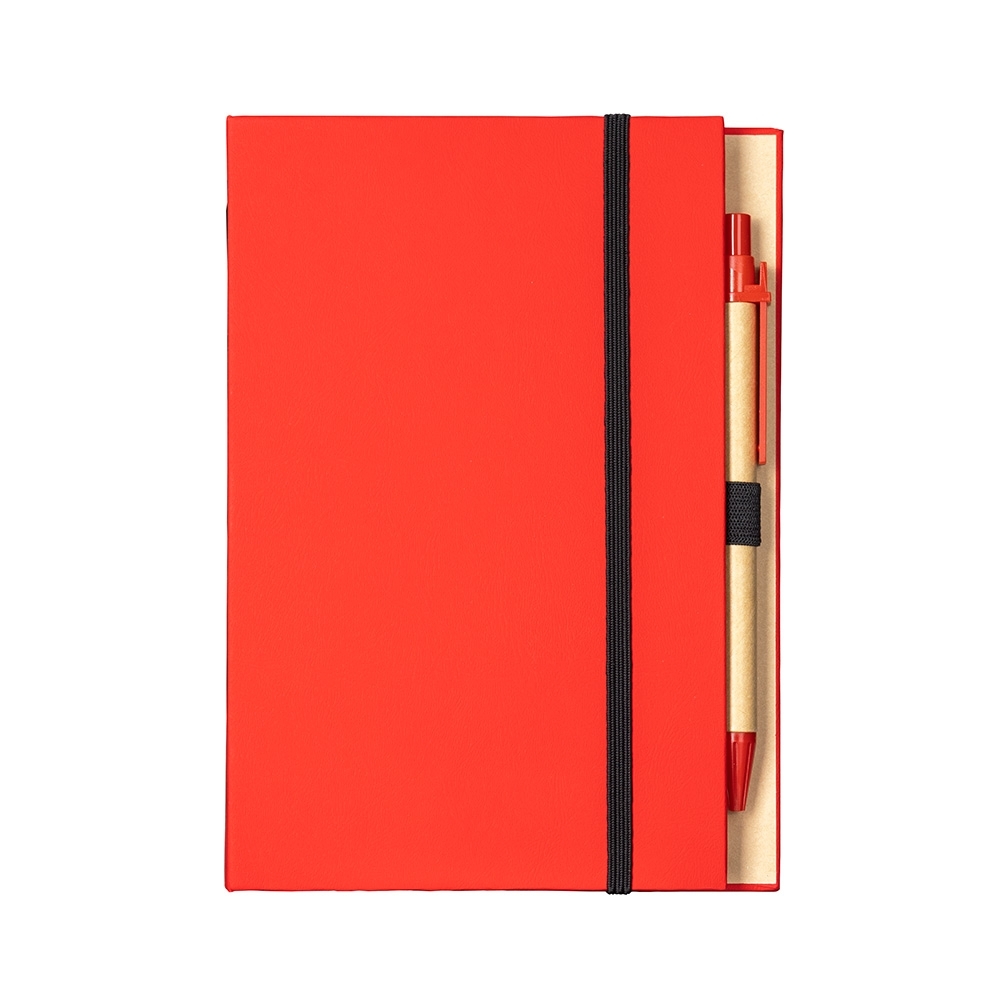 BLOCO DE ANOTAÇÕES COM AUTOADESIVOS E CANETA SPX-18938-VM NA COR VERMELHO