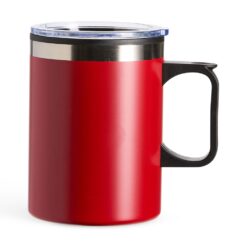 CANECA PLÁSTICA 375ML SPX-19015-VM NA COR VERMELHO