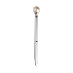 CANETA METAL PÉROLA SPX-15182-PRA/FOS NA COR PRATA
