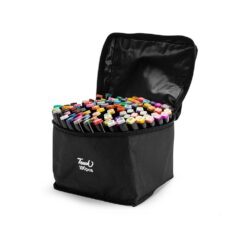 KIT CANETAS MARCADORAS PONTAS DUPLAS 100 CORES  SPX-08329-100-COL NA COR COLORIDO