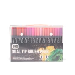 KIT CANETINHAS PONTA DUPLA 100 CORES SPX-08332B-100-COL NA COR COLORIDO