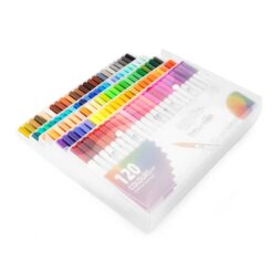 KIT CANETINHAS PONTA DUPLA 120 CORES  SPX-08332-120-COL NA COR COLORIDO