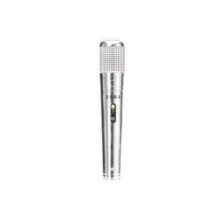 MICROFONE DINÂMICO SPX-MIC01-PRA NA COR PRATA
