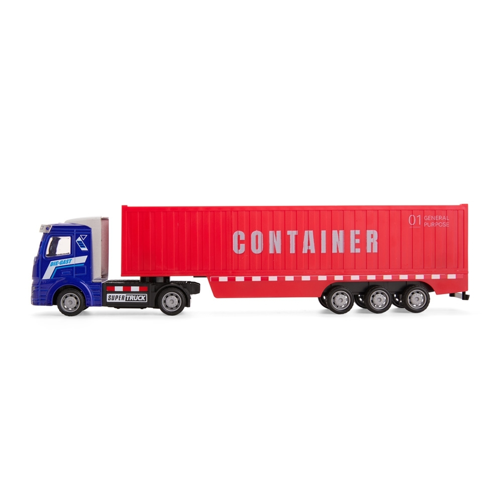 CAMINHÃO MINIATURA C/CONTAINER SPX-P$BRINQ160-MIS NA COR AMARELO