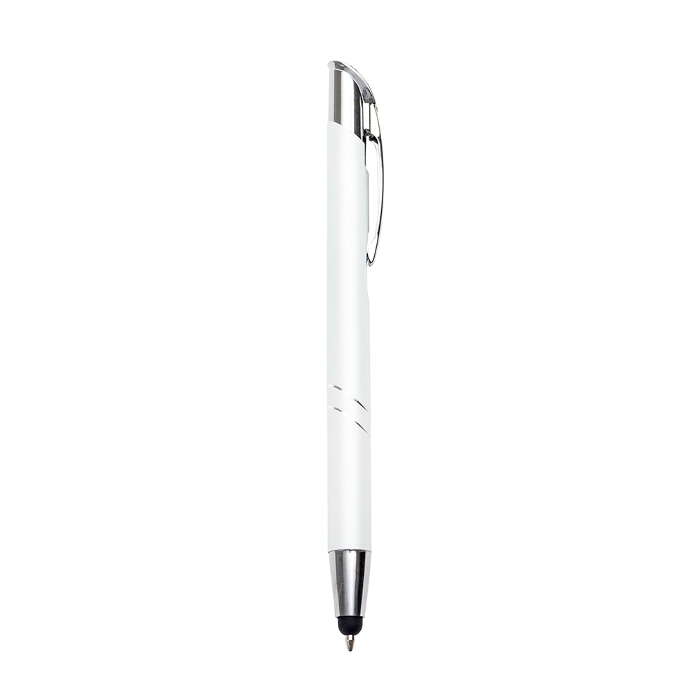 CANETA METAL TOUCH SPX-08159T-BCO/PRA NA COR BRANCO