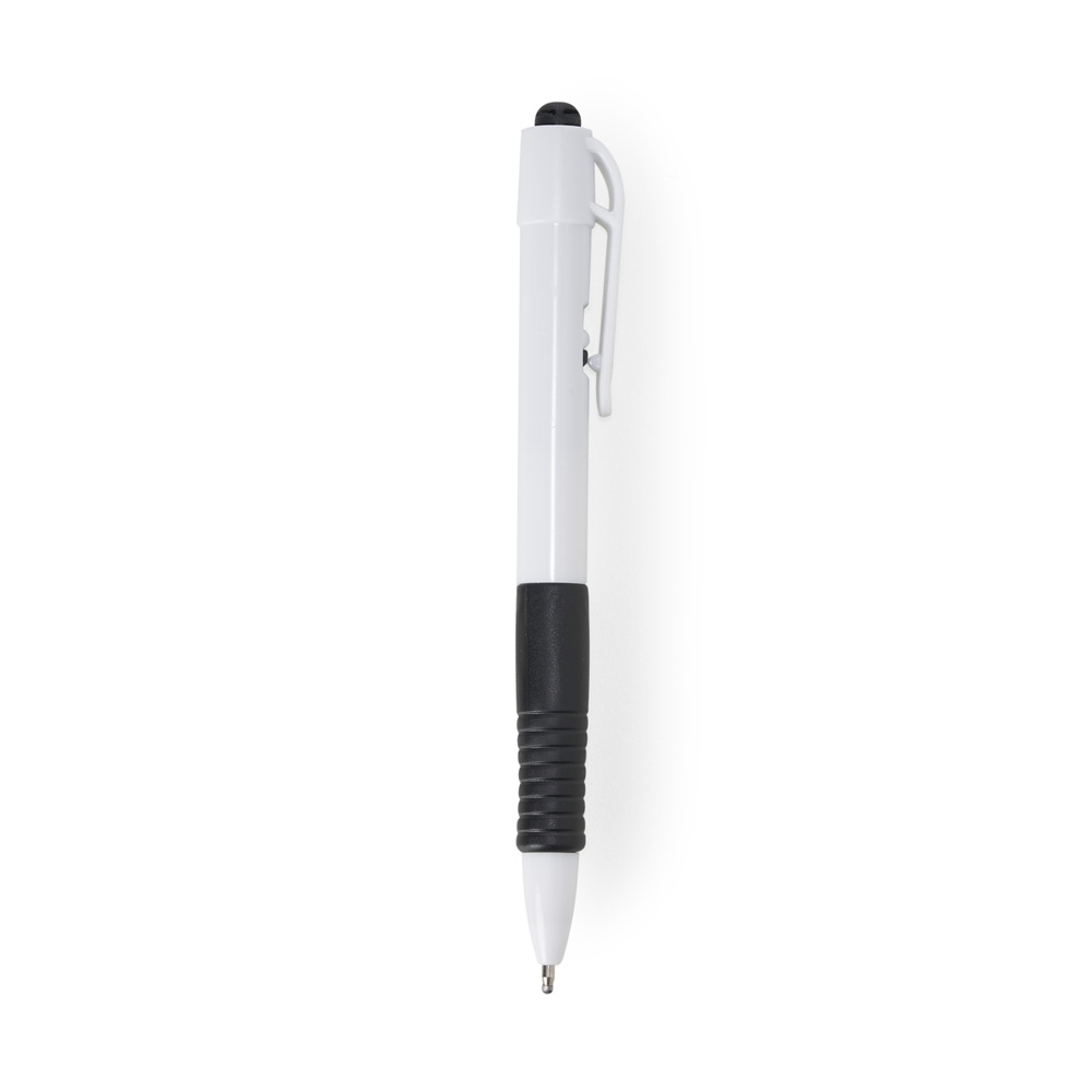 CANETA PLÁSTICA COM CARGA PRETA SPX-14679L*CP*-BCO/PRE NA COR BRANCO