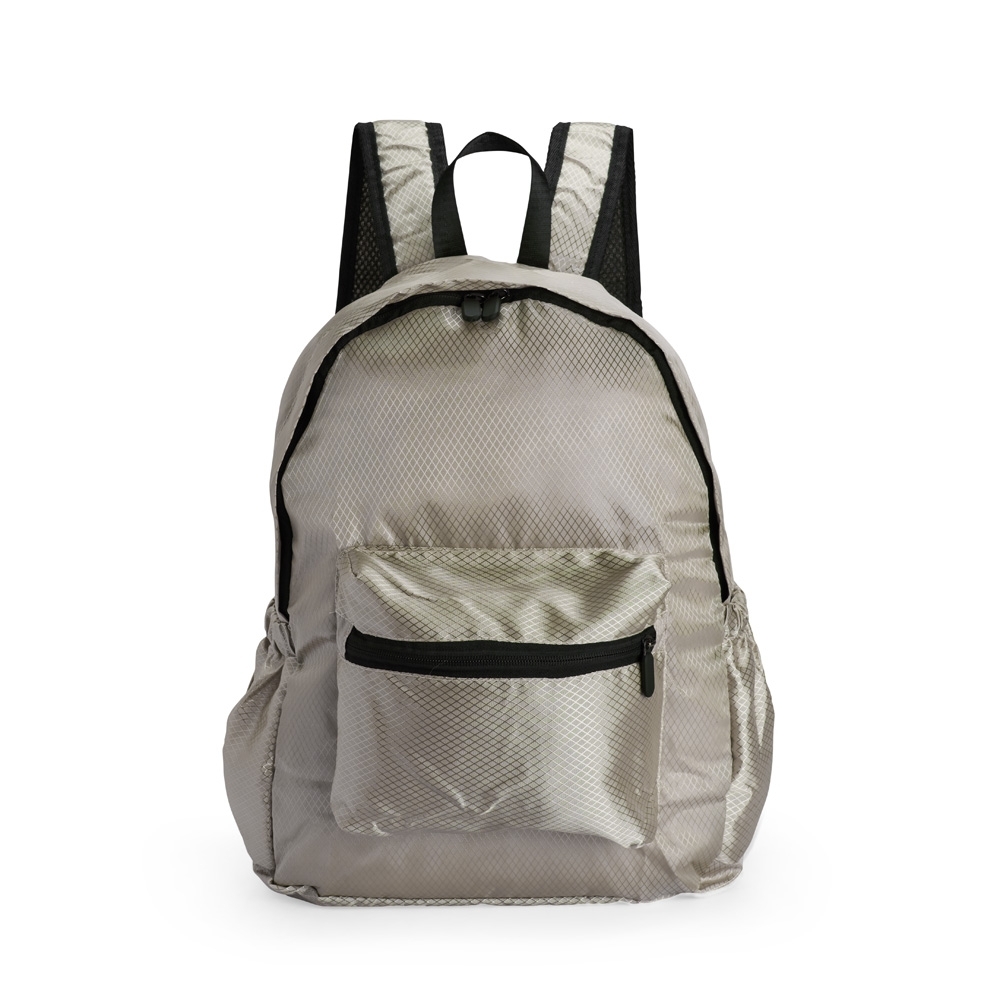 MOCHILA DOBRÁVEL POLIÉSTER 18L SPX-19041-BEG NA COR BEGE