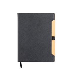 CADERNETA COURO SINTÉTICO SPX-15405-PRE NA COR PRETO