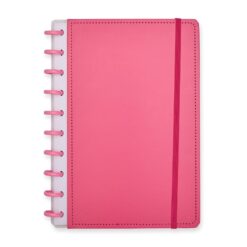 CADERNO DE DISCO SPX-19046-ROS NA COR ROSA