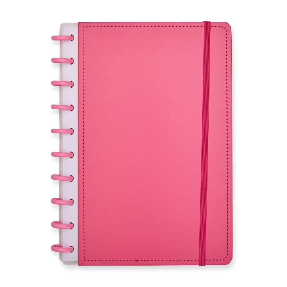 CADERNO DE DISCO SPX-19046-ROS NA COR ROSA