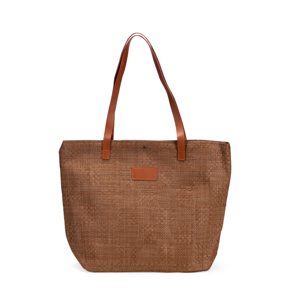 BOLSA PALHA TRANÇADA SPX-09177B-MAE NA COR MARROM