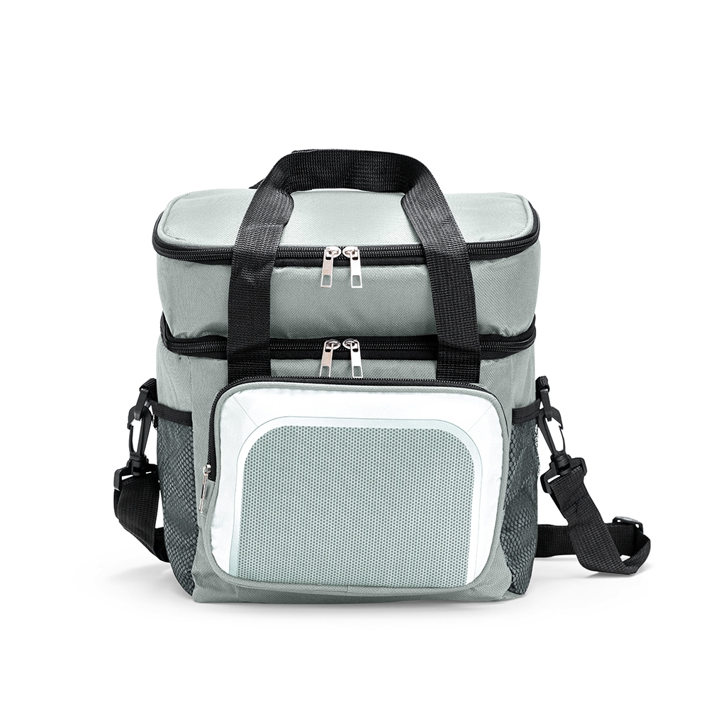 BOLSA TÉRMICA DUPLA 12L SPX-19076-CIN NA COR CINZA